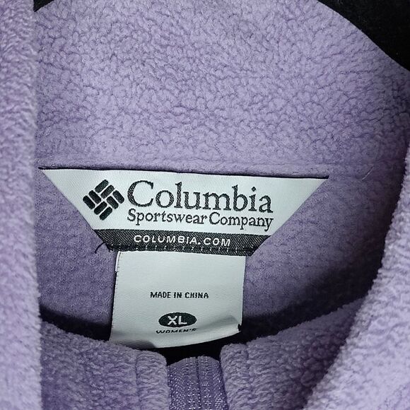 Columbia Purple Fleece Full Zip Jacket - Picture 9 of 10